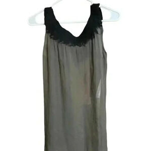 NFP New Form Perspective Silk Sleeveless  Sheer Hand-felted Wool Sm Made In USA